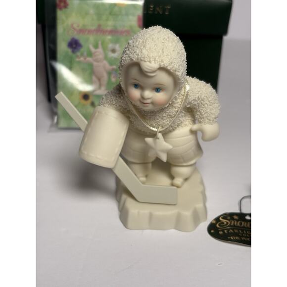 2001 Department 56 Snow Babies The Puck Stops Here w/Box - Picture 3 of 12